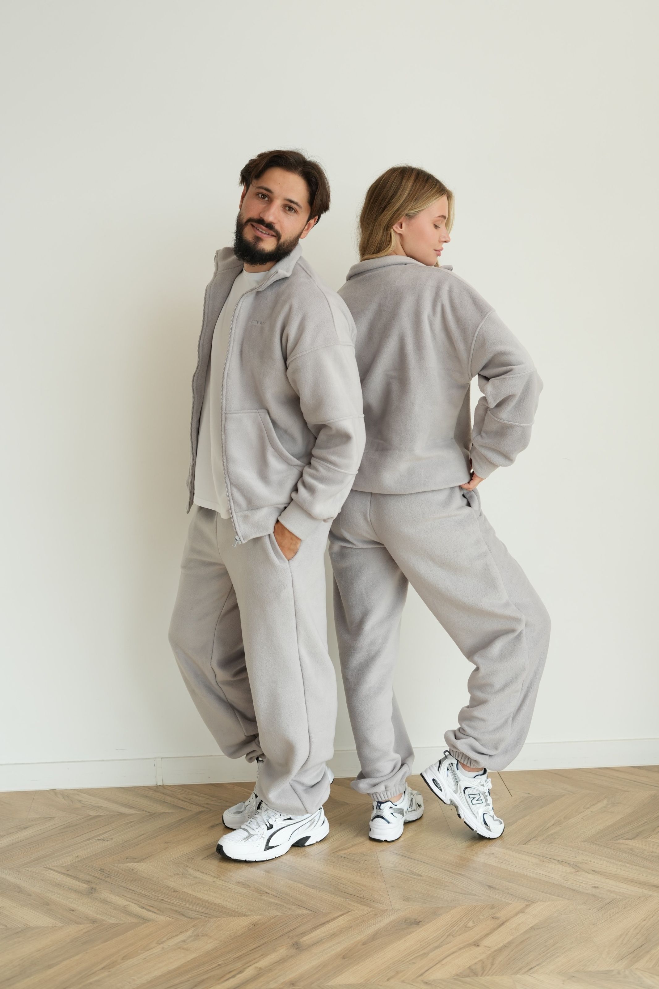 Флісовий костюм CASUAL - Сірий 103 фото