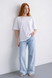 Жіноча футболка OVERSIZE - Молоко 474 фото 6